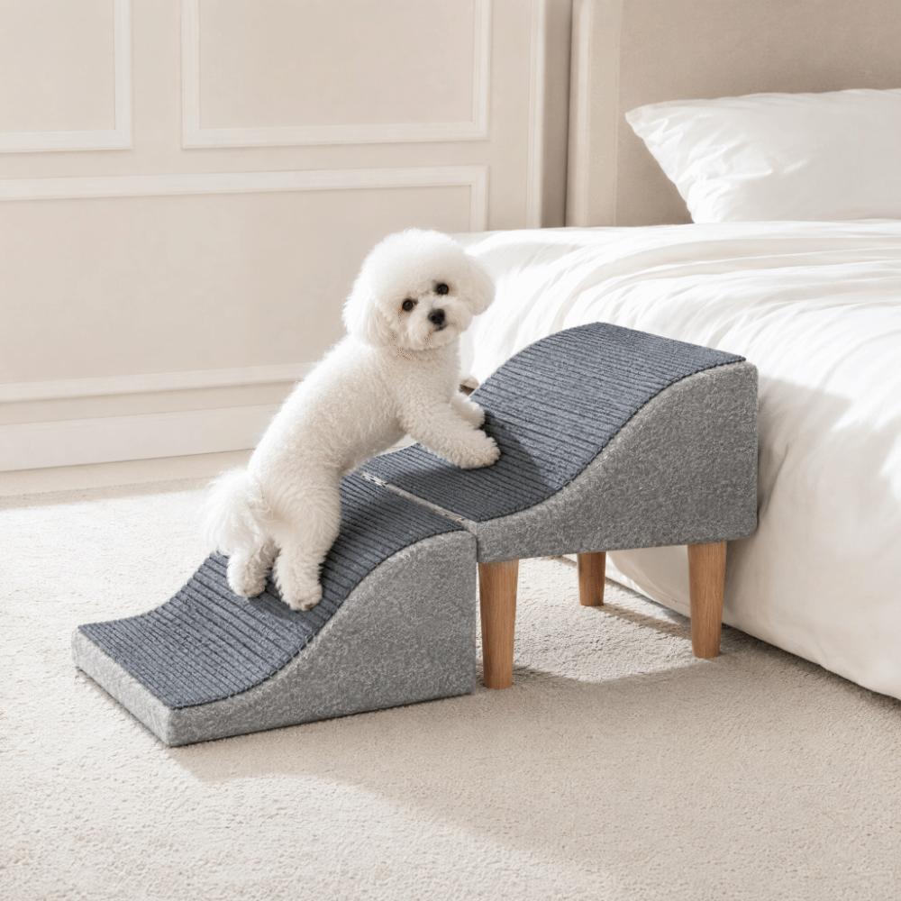 Foldable Multifunctional Pet Ramp Adjustable Dog Stairs Foldable Dog Ramp Small Breed Animal