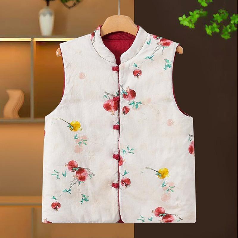 

Double-sided double-worn women s autumn and winter cotton vest, disc-buckled vest, thickened thermal vest top women 3XL Recommended 135-75kg