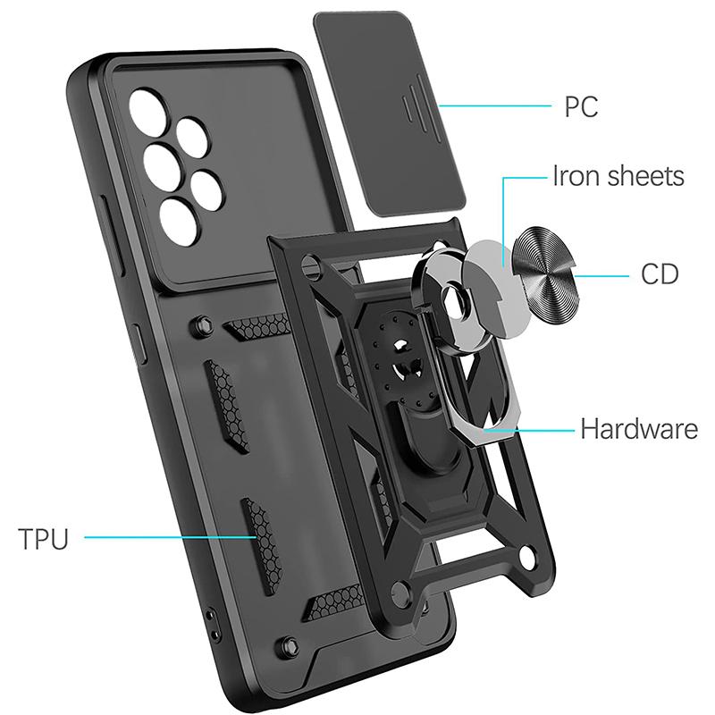 A52 A52s For Samsung A52S 5G Case Shockproof Slide Lens Protector Armor Phone Cover For Samsung Galaxy A52 5G Case Coque Fundas