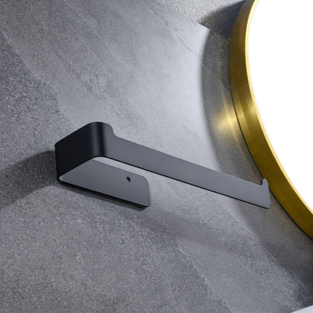 Self Adhesive Towel Holder Black Finish Towel Rail Toothbrush Holder Towel Hanger  Kitchen Use