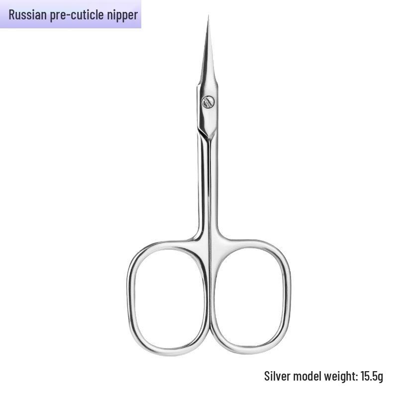 Stainless Steel Russian Style Cuticle Nippers, Eyebrow Tweezers, Beauty Scissors, and Hangnail Exfoliating Tools