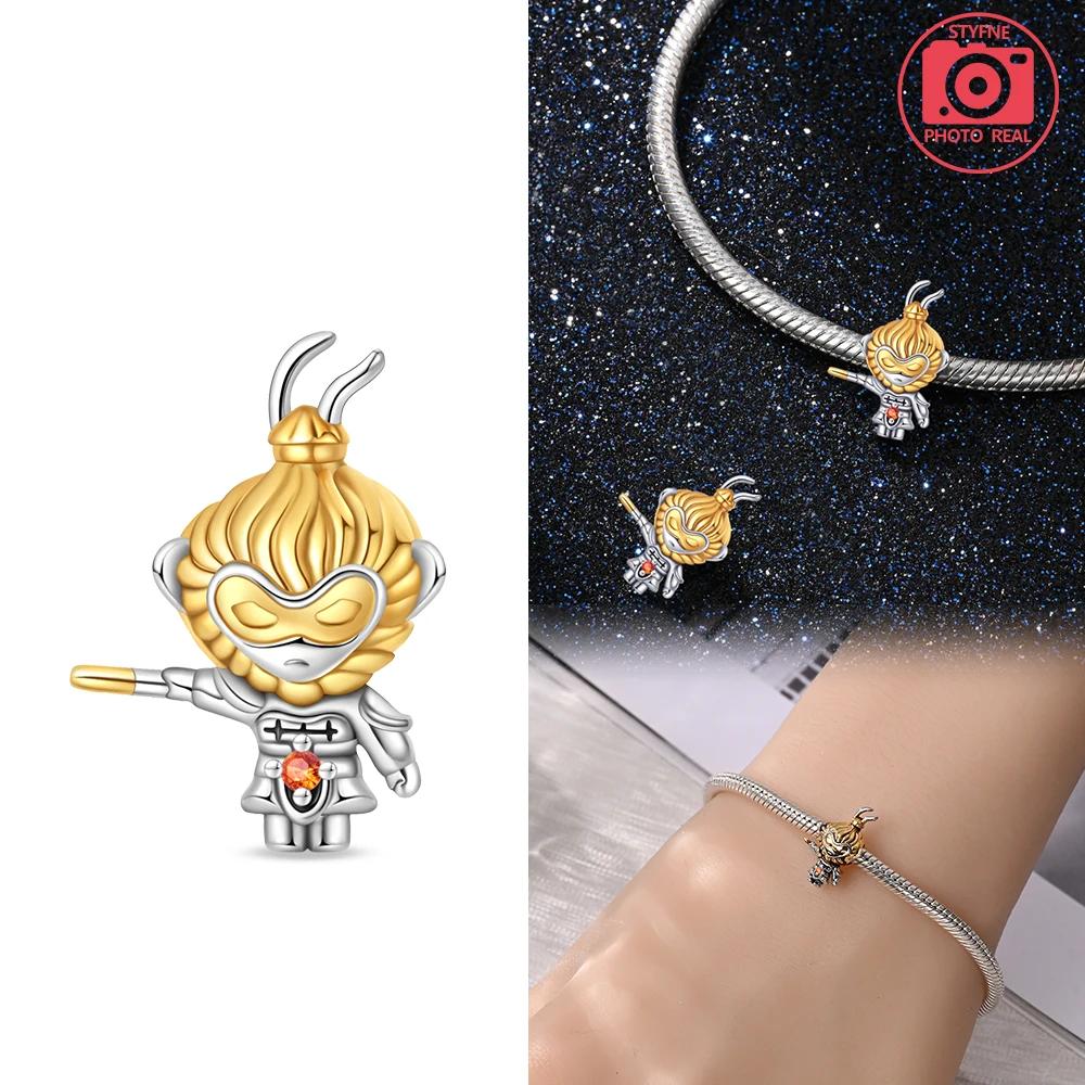 New Copper Colors Monkey Pendant Fit Copper Colors Original Bracelets Diy Birthday Jewelry Gift