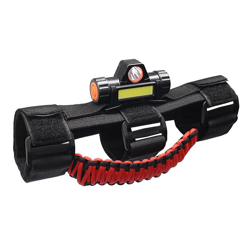 Universal LED Bumper Light with Anti-roll Bar Handle UTV ATV Roof Light for Jeep Wrangler 1945-2021 CJ YJ TJ JK JL