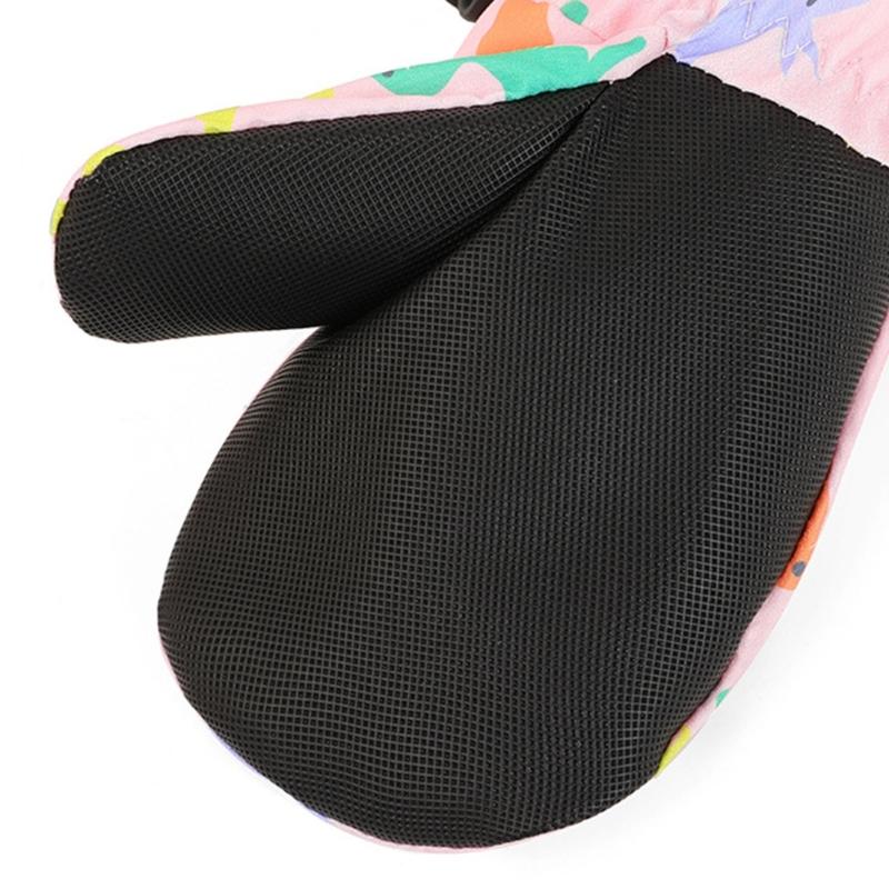 Kinderfäustlinge Winter Warm Schneehandschuhe Vollfingerhandschuhe mit Fleece-Isolierung zum Skifahren und Eislaufen