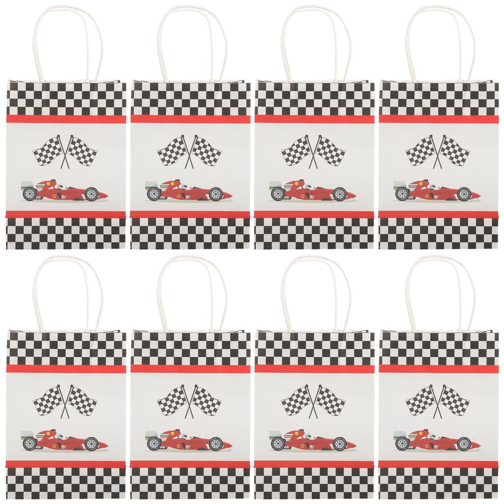 12 Pcs Printed Paper Tote Bag Gift Medium Size Bags Extra Large Packing for Florist Festival Presents Portable Decorative