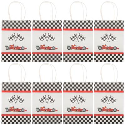 12 Pcs Printed Paper Tote Bag Gift Medium Size Bags Extra Large Packing for Florist Festival Presents Portable Decorative