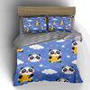 Pandas, stars, clouds. Bedding Duvet cover sets Duvet covers Pillowcases gifts (1 * Duvet Cover 2 * Pillowcases, without duvet insert)