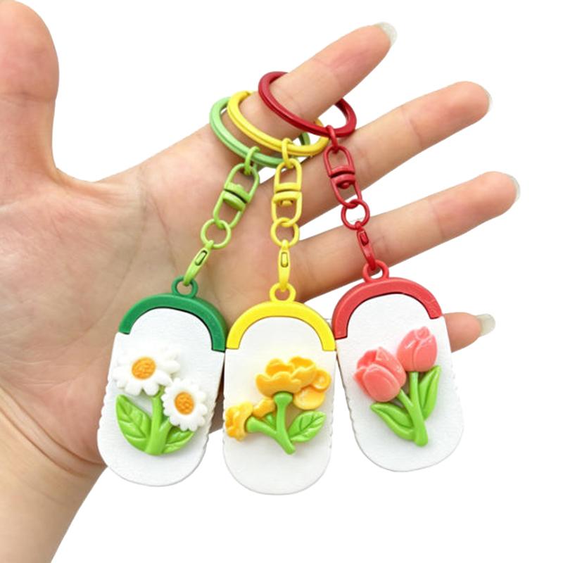 Mini Pill Organizer with Keychain Travel-Friendly Medicine Box for Daily Easy Storage