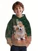 New Animals Hoodie Cute Dog Pattern 3d Print Autumn Fashion Comfort Pullover Long-sleeve Hoodie Outdoors Children's Clothing Boy