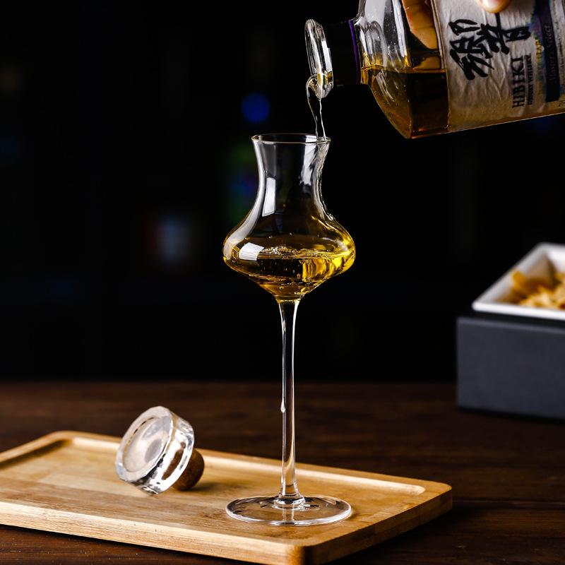 Bicchiere da Degustazione Whisky Designer Liquore, Calice da Vino in Cristallo Senza Piombo, Bicchiere da Cognac Brandy, Calice da Degustazione Whisky per Aroma