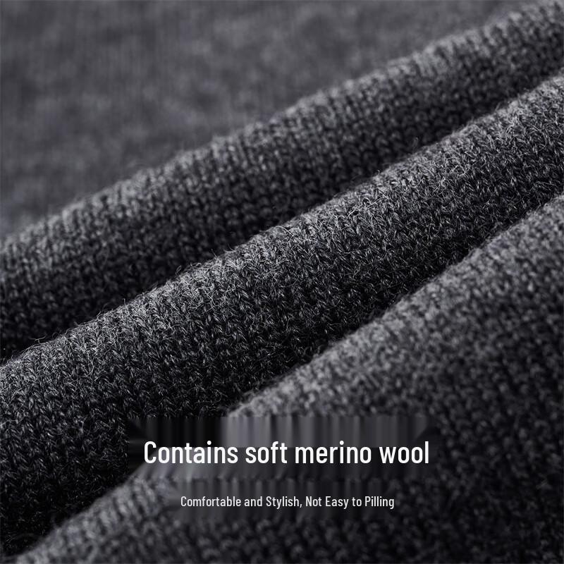 Septwolves Men's Wool Blend Pullover Sweater