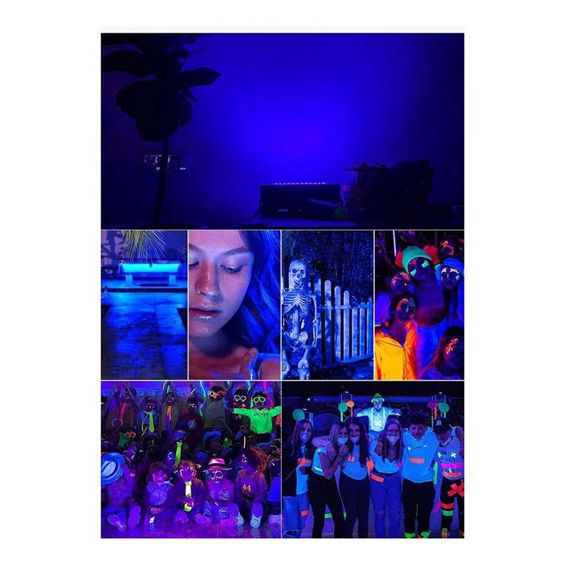 A20F-2 Pcs UVA Black Light 220V-240V Black Lights IP65 Waterproof Black Light For Black Light Stage Lighting Body Paint