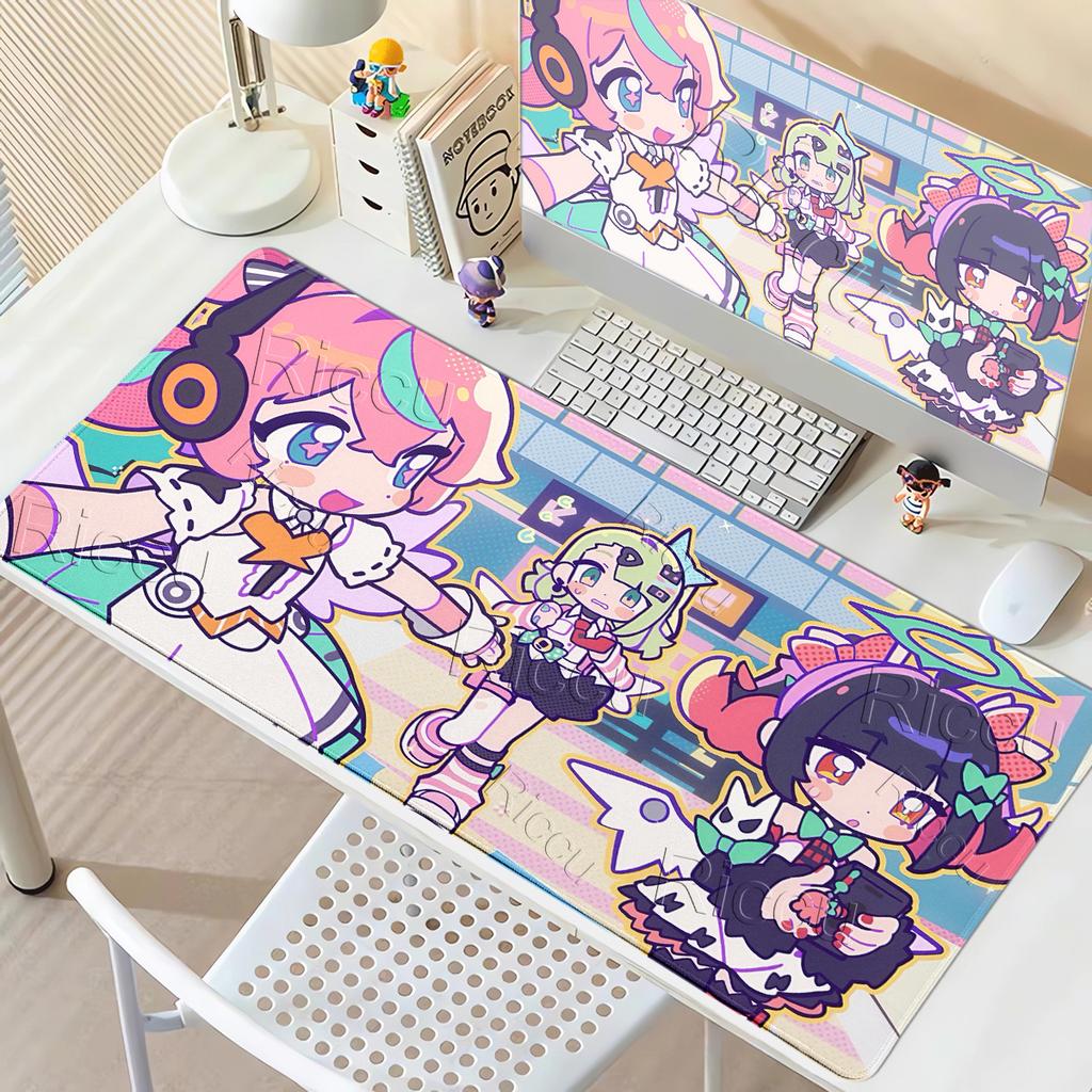 Kawaii Large Extended Delusional Angel Pattern Anime Girl Zenless Zone Zero Mouse Pad Non-slip Carpet Game Keyboard Lockedge Mat