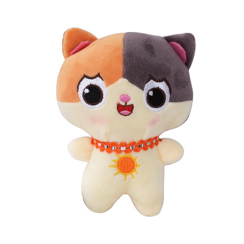 Charming Cartoon Cat Plush Keychain Pp Cotton Filled Lovely Bag Accessory