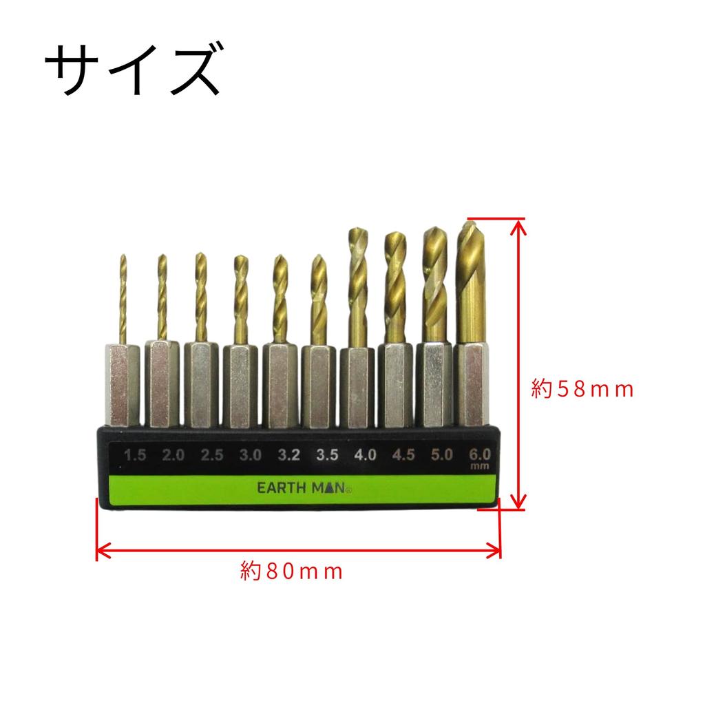 Takagi EARTH MAN Short Ironworking Drill with Hexagon Shank Short Size for Less Wobbling,