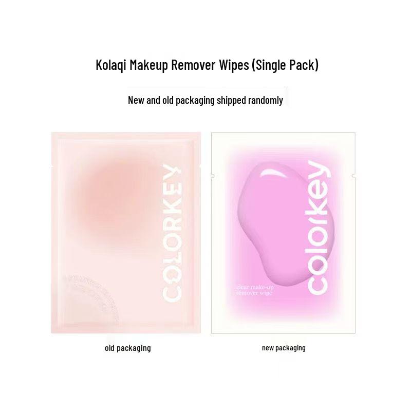 

Colorkey Makeup Remover Wipes, Individually Packaged, Travel-Friendly, Gentle Cleansing for Face. 5*4