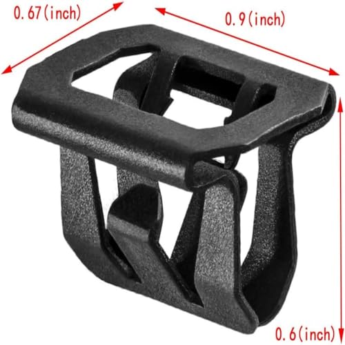 30pcs Front Grille Retainer Clips, 15078238 700-053 Black Clips Replacement Car Assessories Parts for GM, Silverado, Colorado