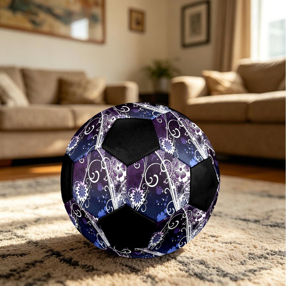 1PC Floral Fantasy Soccer Ball Size 5 Football Machine Sewn Indoor/Outdoor Universal Football Surprise Collection n97