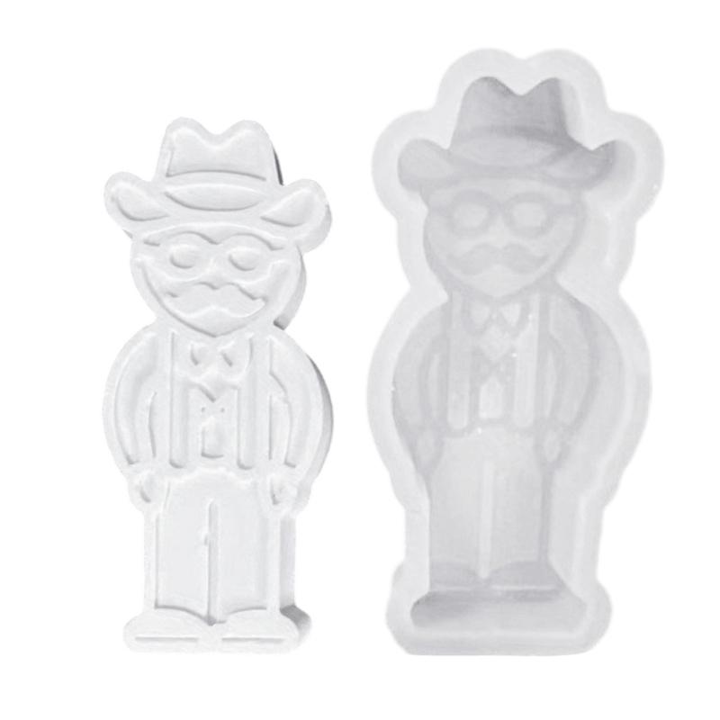 

Silicone Couple Candle Molds For DIY Crafts Christmas Decorations Holiday Gift Making With Smooth Surfaces