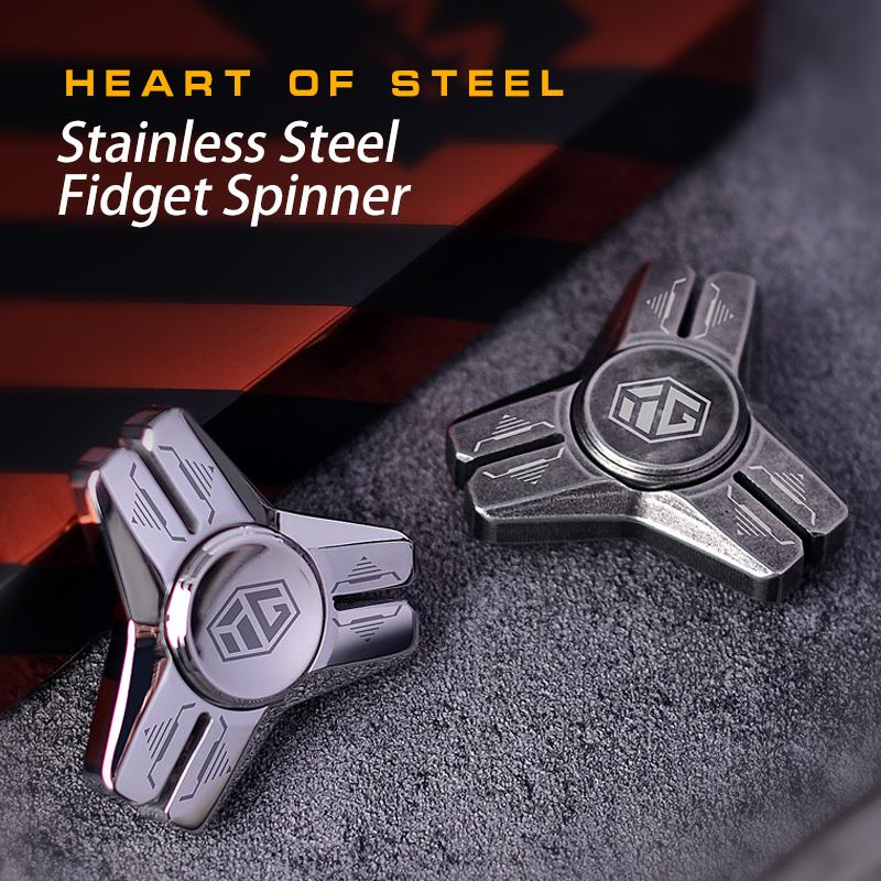 Stainless Steel Metal Hand Spinner Anti-anxiety EDC Fidget Toy for Adult Children Creative Metal Triangle Stress Relief Toy