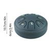 Steel Tongue Drum 4 Inch 8 Notes C Key Percussion Instrument Portable Balmy Drum with Drum Mallets for Meditation Yoga