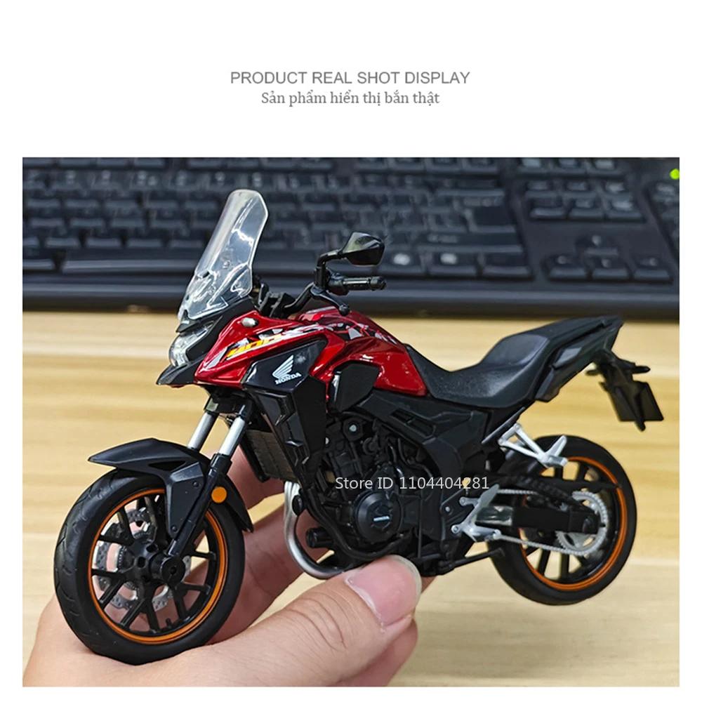 1:12 Honda Cb400x Cbr1000rr Alloy Motorcycle Model Toys Car Diecast Metal Rubber Tires Front Wheel Steering Cars Home Decoration