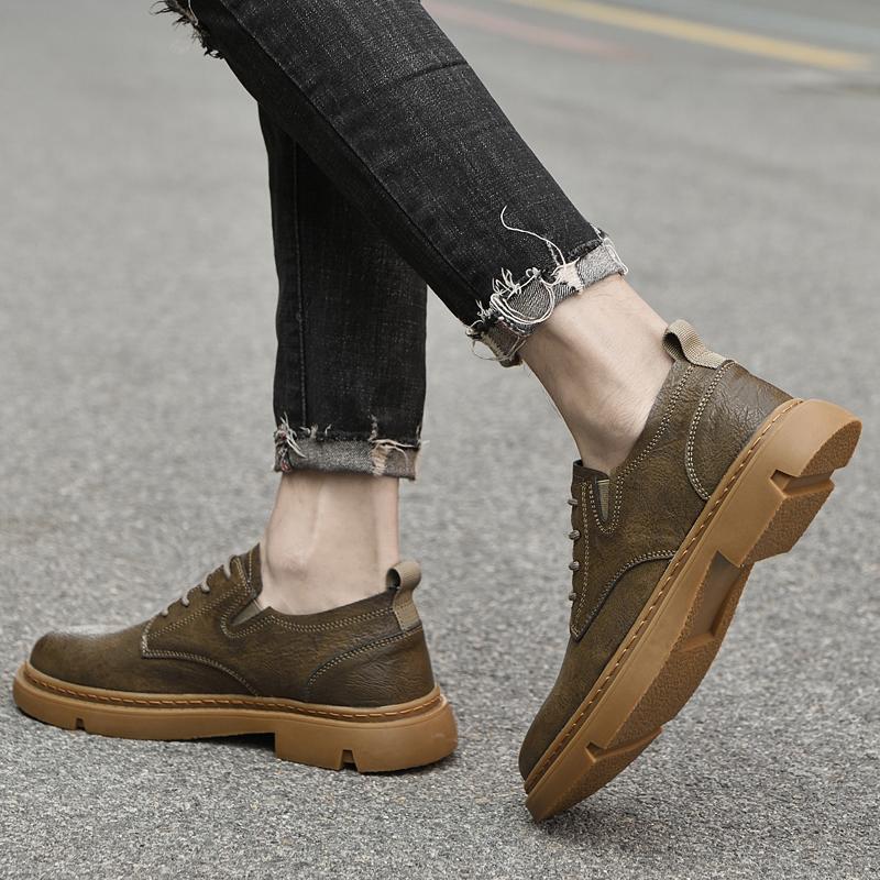 Fashion New Elegantes Wedding Dress Shoes Breathable Male Sneakers Genuine Leather Men Casual Shoes Business Lace-up Mens Dress Shoes