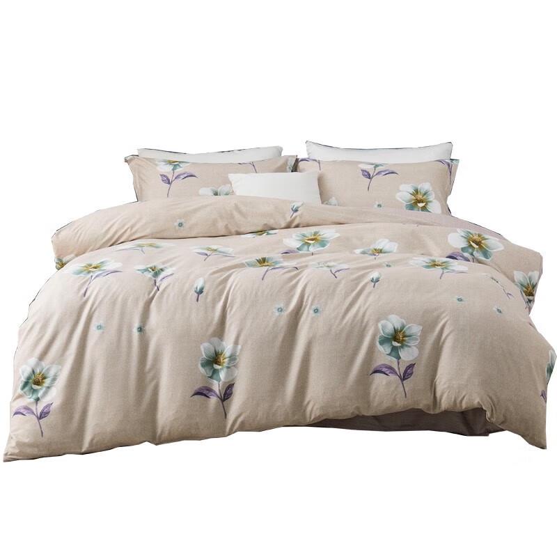 Hengyuanxiang TBK2016 Dreamy Floral Washed Polyester 4-Piece Bedding Set