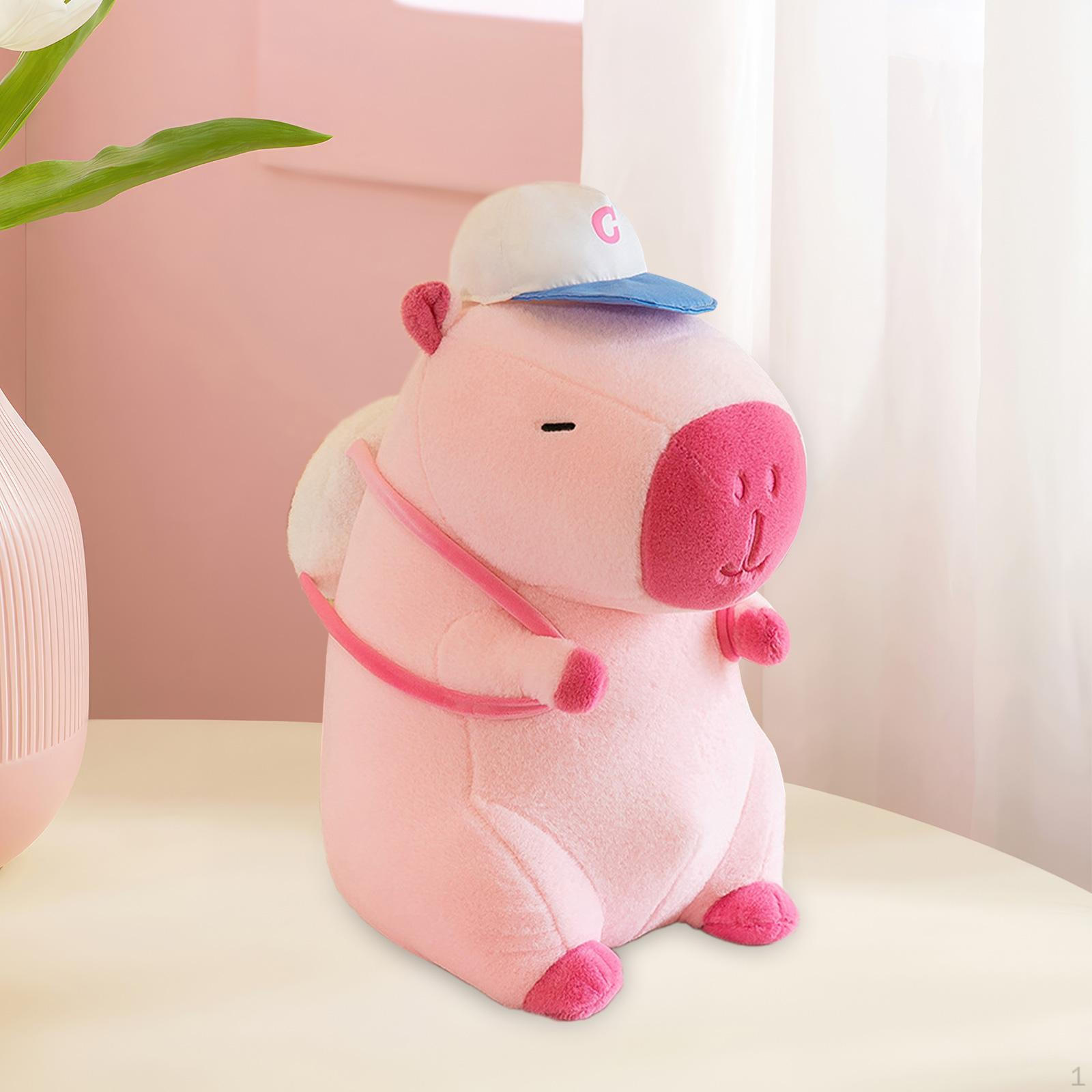 

Мягкая игрушка капибара для любителей животных 33cm_Pink Bag