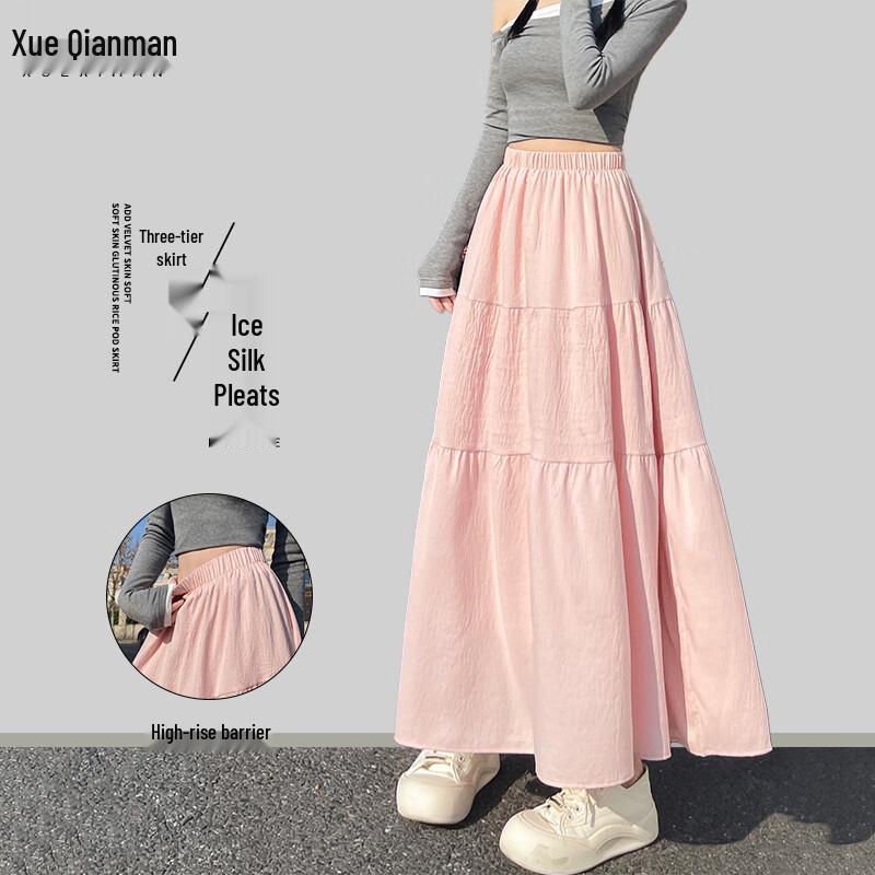 Women s High-Waist Pleated Maxi Skirt M