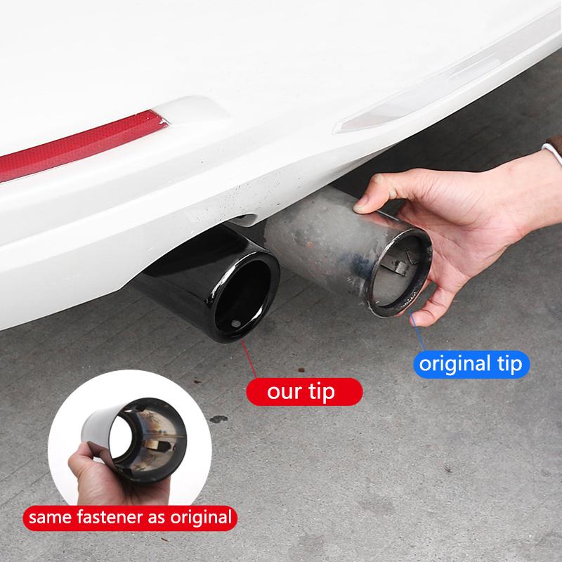 For BMW 1 2 3 4 5 Series X1 3GT F20 F22 F30 F32 F34 F36 F10 F48 Car-Styling Stainless Steel Car Exhaust Muffler TailPipes Cover