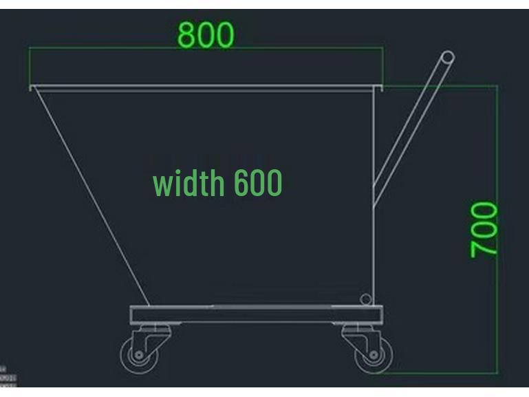 Heavy-Duty Industrial Swarf Car: Thickened Tipper-Type Chip Conveyor for Workshop Waste and Iron Chip Discharge.
