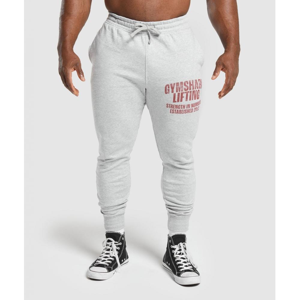 

Джоггеры GYMSHARK Lifting Light Grey Core Marl A6A6A GBCN