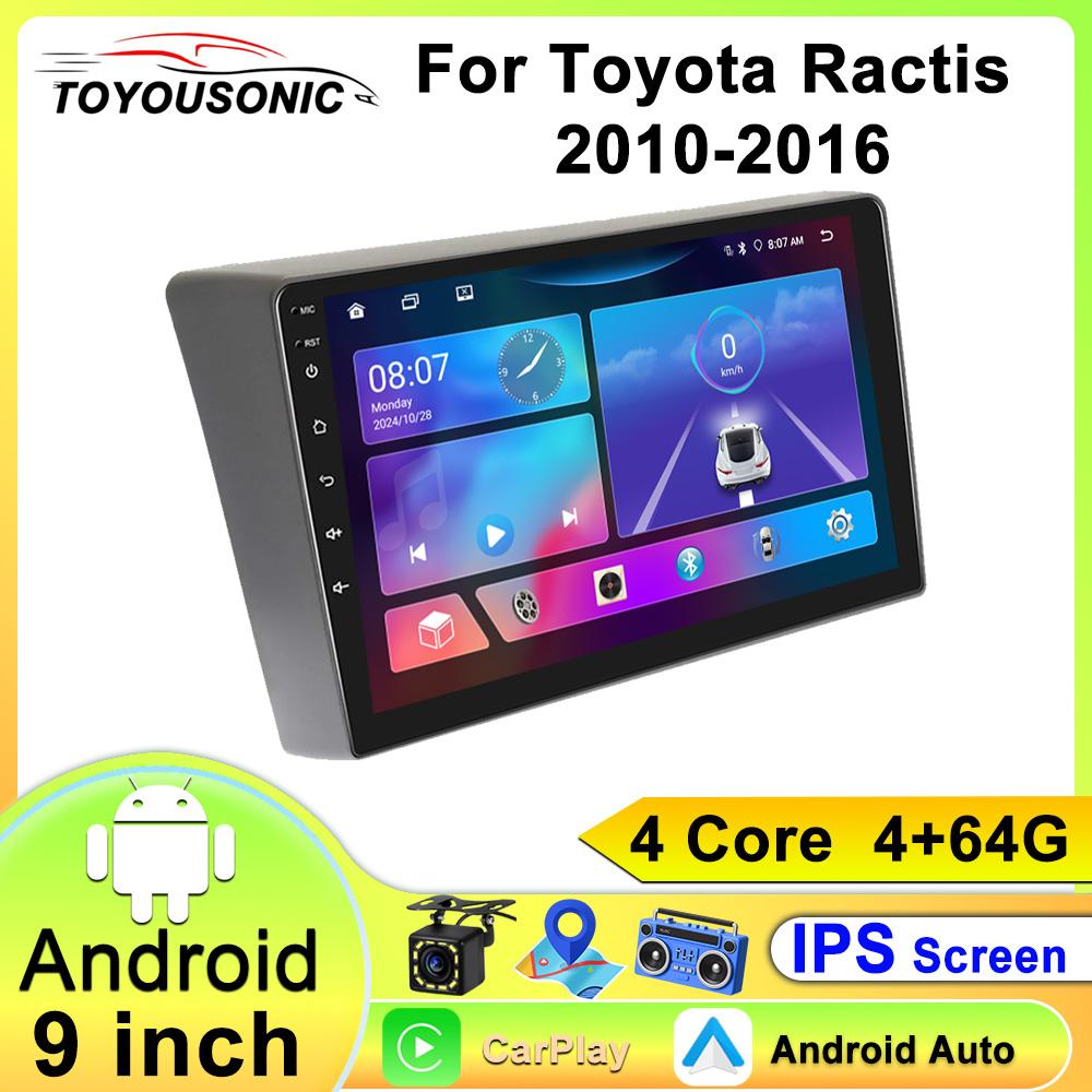 Android Car Multimedia Player For Toyota Ractis 2010-2016 GPS Navigation CarPlay 4G Head Unit Stereo Video Player