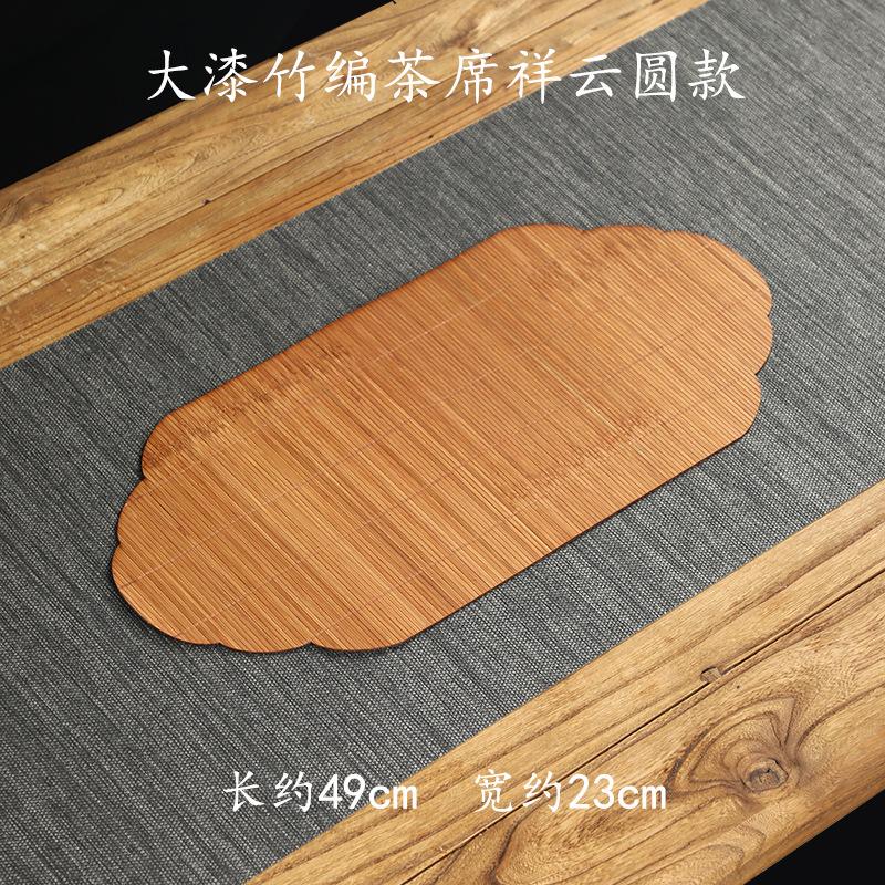 Covoraș de ceai din bambus, țesut cu lac