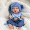 Real Looking 30cm Reborn Simulation Doll Saskia Soft Full Vinyl Body Newborn Baies Doll Can Bath Grin Smiling Alive Baby Dolls for Kids Christmas Gift