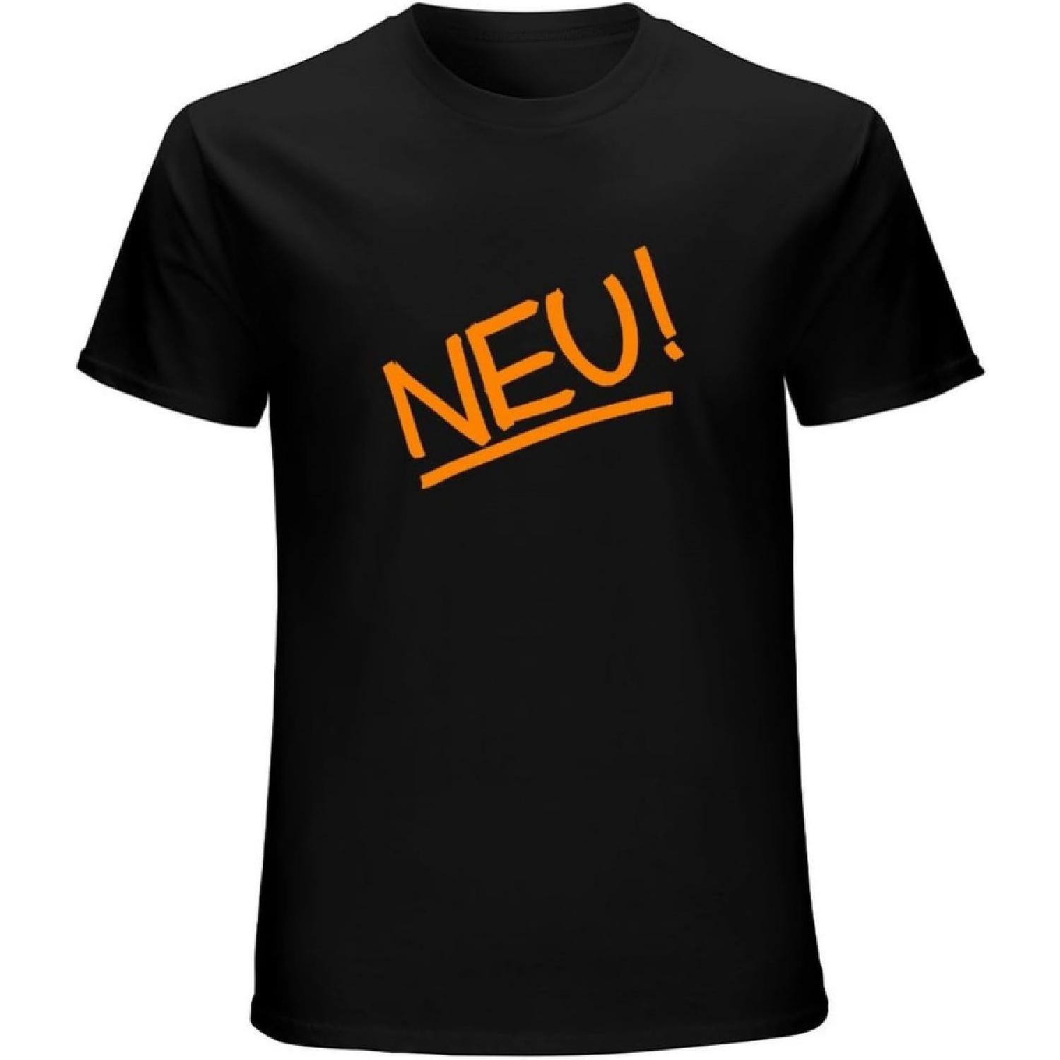 

UUS HOMME Men s Casual Shirt NEU! Electronic Krautrock Music T Shirt Button Closure XXXXXL чорний