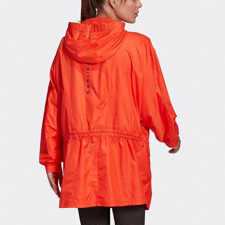Adidas X Karlie Kloss Kooperation Lässige Sportliche Kapuzenjacke Damen Jacken Orange Gelb GH7365