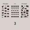 Mr. Paper Cute Cat Head Flat Sticker Cartoon Animal Guka DIY Handbook Decoration Kawaii Stickers Stationery 4 Style
