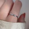Silver Fashionable Plated Twisted Heart Ring For Women Elegant Minimalist Finger Jewelry