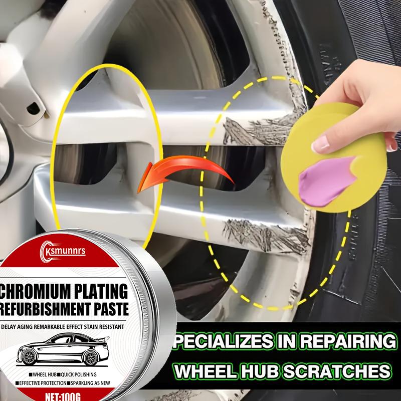

Rim Update Patch Kit - 100G High-Quality Wheel Scratch Repair Wax, Restores Shine And Removes Scratches, Suitable for All Vehicl 100ml