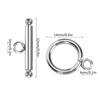 20 Set Stainless Steel Bracelet Toggle Clasps Silver OT Clasp  Jewelry Making Supplies