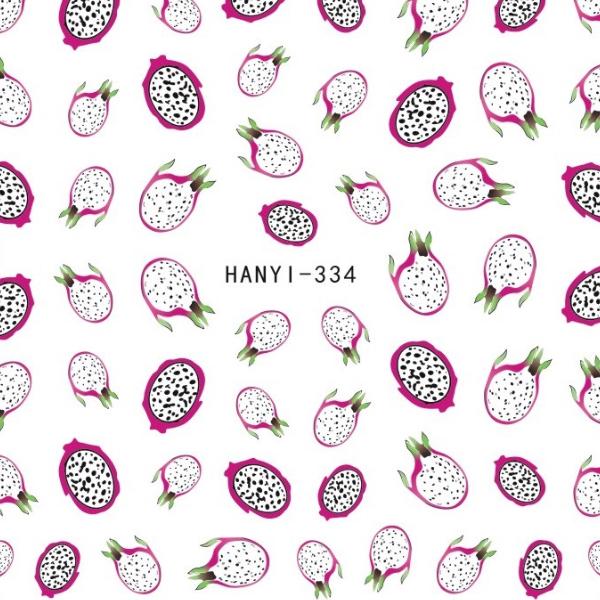 1 list Fruits 3D samolepky na nehty Medúzy Samolepící obtisky Příslušenství Manikúra Gel Polish Tipy Dekorace