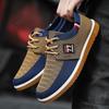 New Men's Canvas Shoes Mesh Breathable Casual Sneakers Lightweight Vulcanized Shoes Classic Fashion Lace Up Men's Shoes