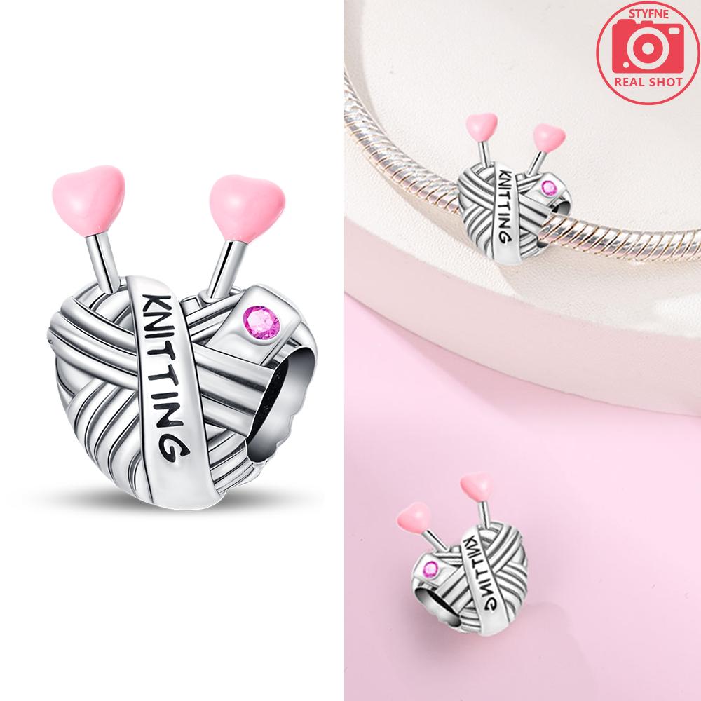 

Charm Copper Pink Zircon Open Front Love Couple Sweater Bead Original Fit Bracelet Women Delicacy Diy Fine Girlfriend S Gift