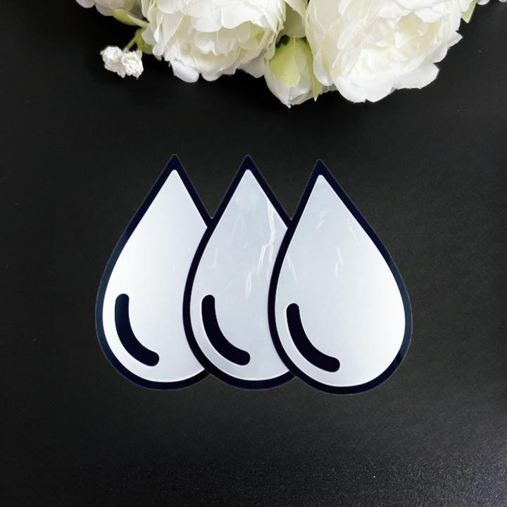 

3/6pcs Drop-Shaped Acrylic Mirror Wall Stickers, Self-Adhesive Wall Decals for Office, Living Room & Bedroom Decor 3pcs