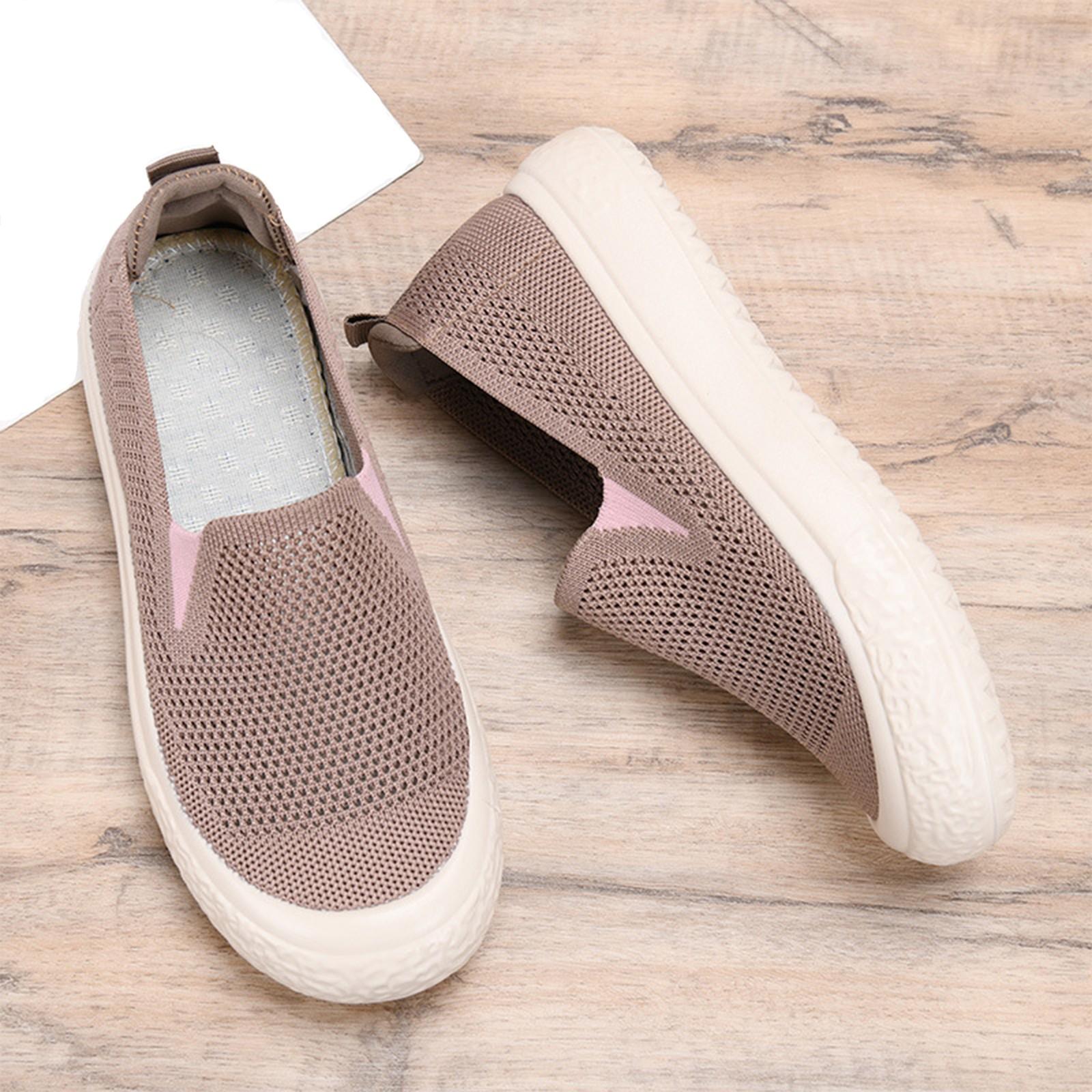 Women s Casual Shoes Mesh Hollow Lightweight Women s Shoes Mom Shoes 40 кофейный