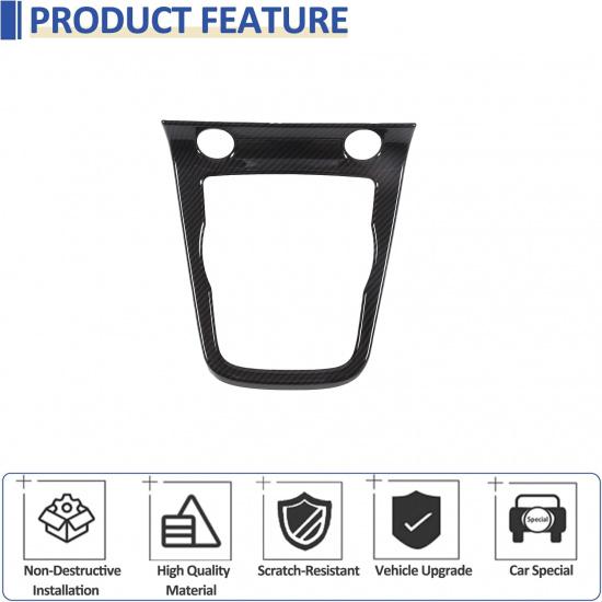 Daeiclru Schaltwählhebel-Panel-Zierleiste Passend für Jaguar F-Type 2013-2024, ABS Schaltwählhebel Mittelkonsole Kratzfestes Panel Schutzrahmen Abdeckung,