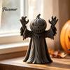 Pumpkin Devil Desk Accessory 3D Printed Man Figurine, Halloween Spooky Zombie Compact Collectible Ornament for Home Office Shelf Decor Statue