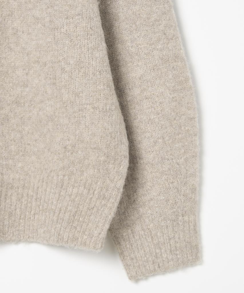 MILLO ARCHIVE Crop Silhouette Knit [White Melange] (Type A)